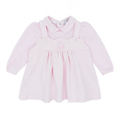 Pastels & Co Baby Girl Pale Pink Mock Pinafore Dress